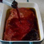Red Wine Marinated Flank Steak with Cherry Tomato Caprese Salsa 3