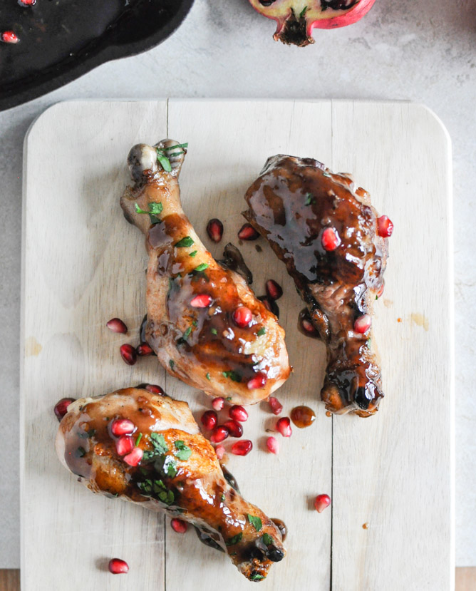 Sweet and Sticky Pomegranate Chicken 2