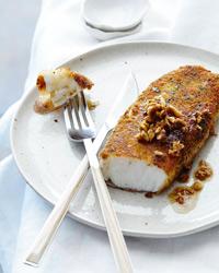 Sea Bass Fillets with Lemon-Hazelnut Brown Butter