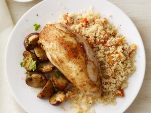Chicken and Mushrooms with Couscous