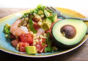 Avocado-Roasted-Corn-and-Shrimp-Salad