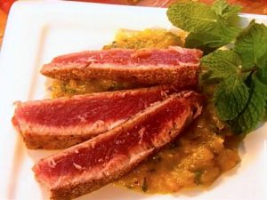 Seared Tuna with Mango Salsa