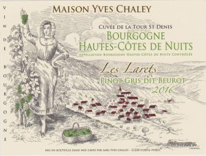 Maison Yves Chaley Cuvee De La Tour St Denis Les Larets Pinot Gris Dit Beurot 2016