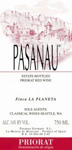 Pasanau Finca La Planeta Priorat 2013