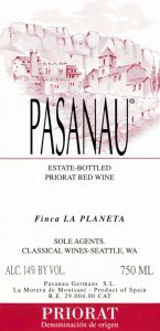 Pasanau Finca La Planeta Priorat 2013