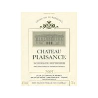 Château Plaisance Bordeaux Supérieur 2005