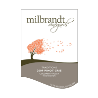 Milbrandt Vineyards Traditions Columbia Valley Pinot Gris 2009