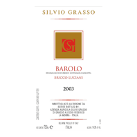 Silvio Grasso Bricco Luciani Barolo 2003