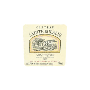 Château Sainte Eulalie Plaisir d’Eulalie Minervois 2007