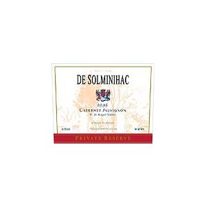 De Solminihac Reserva Privada Cabernet Sauvignon 1995