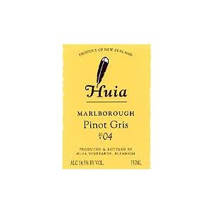 Huia Marlborough Pinot Gris 2004