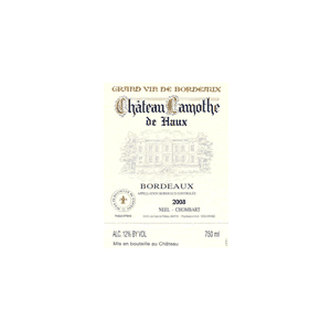 Château Lamothe de Haux Bordeaux Blanc 2008