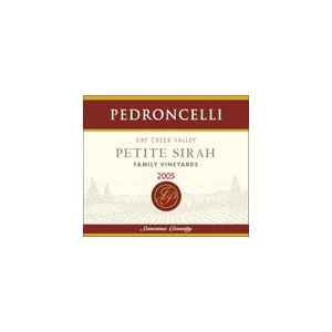 Pedroncelli Dry Creek Valley Family Vineyards Petite Sirah 2005