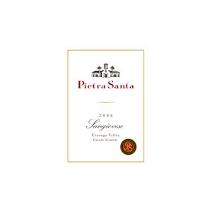 Pietra Santa Cienega Valley Estate Sangiovese 2006