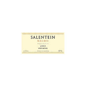 Salentein Mendoza Malbec 2003