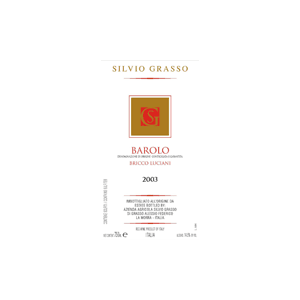 Silvio Grasso Bricco Luciani Barolo 2003