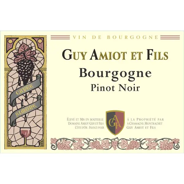 Domaine Guy Amiot et Fils Cuvée Simone Bourgogne Pinot Noir 2018